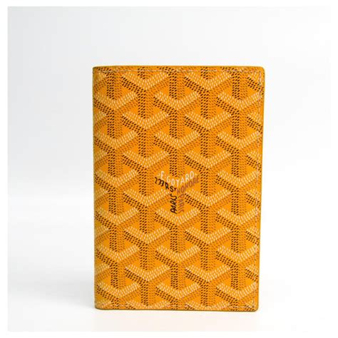 goyard passport holder with initials|goyard passport holder yellow.